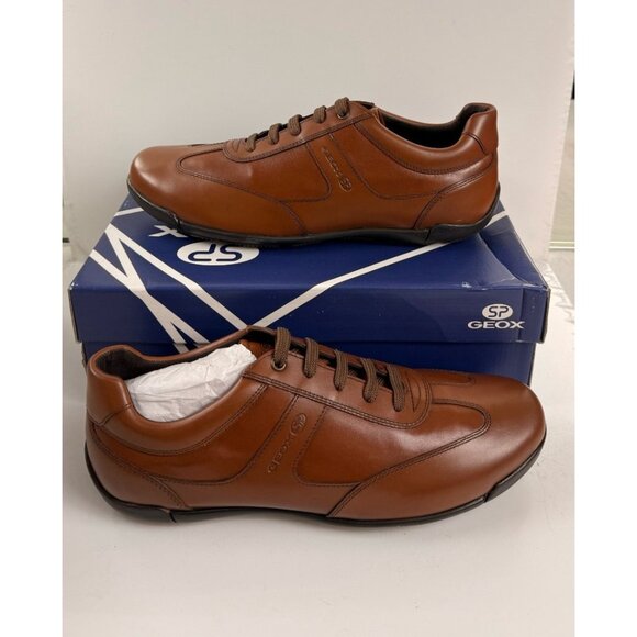 Geox Brown Leather Loafers main image 8